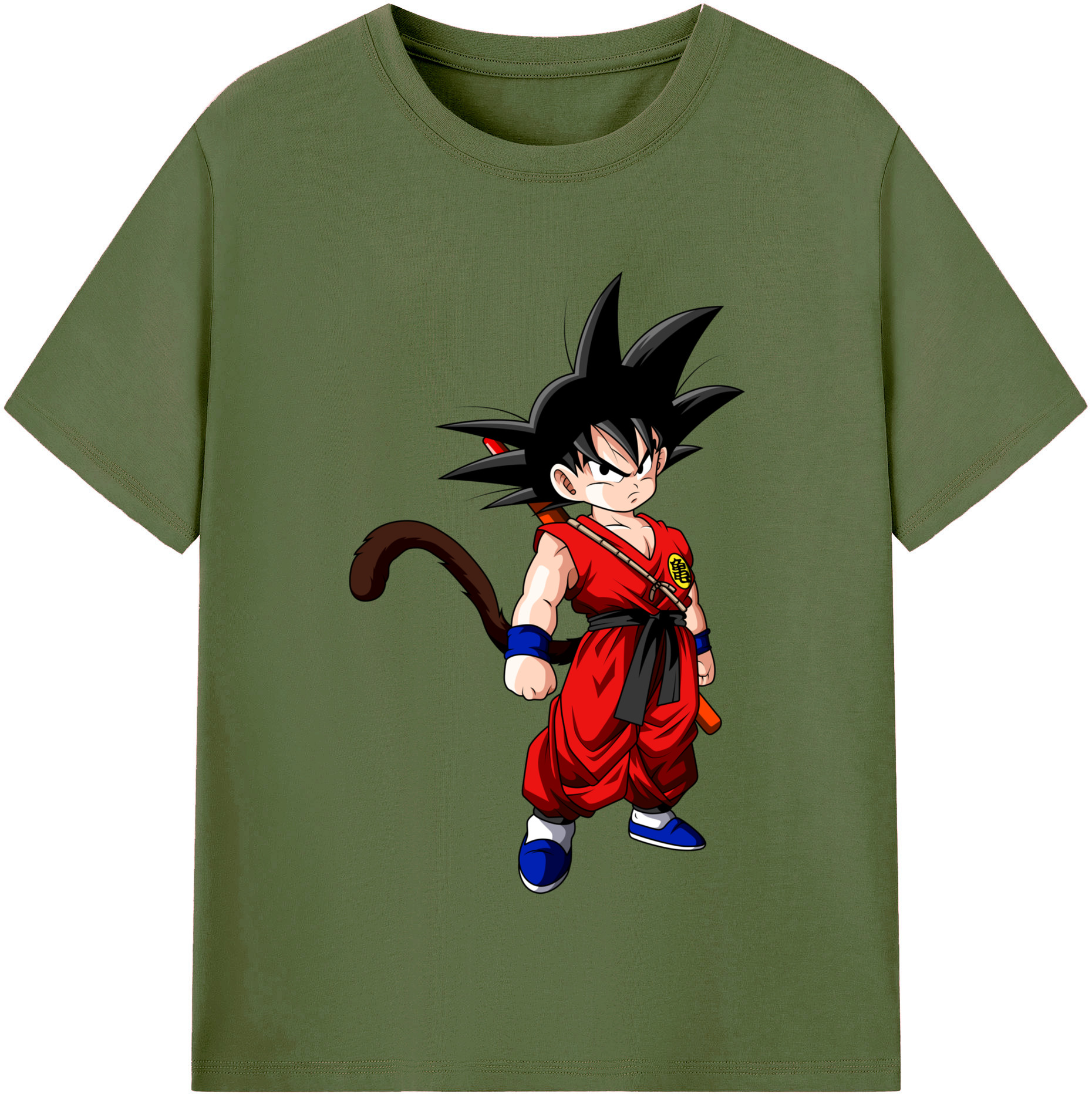 （画像用） ドラゴンボール 孫悟空（そん ごくう）Son Goku カカロット DRAGON BALL Kakarotto 綿100％半袖Tシャツ（フロントプリント）